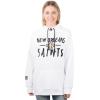 imageUltra Game Womens NFL Official Super Soft Tie Neck Hoodie SweatshirtWhite