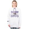 imageUltra Game Womens NFL Official Super Soft Tie Neck Hoodie SweatshirtWhite