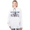 imageUltra Game Womens NFL Official Super Soft Tie Neck Hoodie SweatshirtWhite