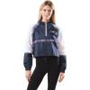 imageUltra Game Womens Quarter Zip Hoodie Windbreaker Play Action JacketCrop Top
