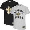 imageUltra Game Youth NFL Official Super Soft 2 Pack TShirt SetTeam ColorHeather Gray