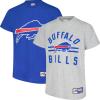 imageUltra Game Youth NFL Official Super Soft 2 Pack TShirt SetTeam ColorHeather Gray