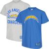 imageUltra Game Youth NFL Official Super Soft 2 Pack TShirt SetTeam ColorHeather Gray