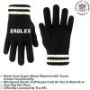 imageUltra Game Youth NFL Official Super Soft Cable Knit Winter Beanie Knit Hat with Extra Warm Touch Screen GlovesBlack