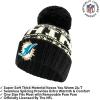 imageUltra Game Youth NFL Official Super Soft Cable Knit Winter Beanie Knit Hat with Extra Warm Touch Screen GlovesBlack