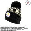 imageUltra Game Youth NFL Official Super Soft Cable Knit Winter Beanie Knit Hat with Extra Warm Touch Screen GlovesBlack