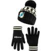 imageUltra Game Youth NFL Official Super Soft Cable Knit Winter Beanie Knit Hat with Extra Warm Touch Screen GlovesBlack
