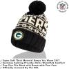 imageUltra Game Youth NFL Official Super Soft Cable Knit Winter Beanie Knit Hat with Extra Warm Touch Screen GlovesBlack