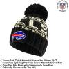 imageUltra Game Youth NFL Official Super Soft Cable Knit Winter Beanie Knit Hat with Extra Warm Touch Screen GlovesBlack