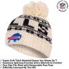 imageUltra Game Youth NFL Official Super Soft Cable Knit Winter Beanie Knit Hat with Extra Warm Touch Screen GlovesNatural
