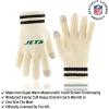 imageUltra Game Youth NFL Official Super Soft Cable Knit Winter Beanie Knit Hat with Extra Warm Touch Screen GlovesNatural