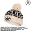 imageUltra Game Youth NFL Official Super Soft Cable Knit Winter Beanie Knit Hat with Extra Warm Touch Screen GlovesNatural