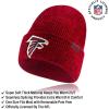 imageUltra Game Youth NFL Official Super Soft Marl Knit Winter Beanie Knit Hat with Extra Warm Touch Screen GlovesTeam Color