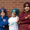 imageUltra Game Youth NFL Official Super Soft Marl Knit Winter Beanie Knit Hat with Extra Warm Touch Screen GlovesTeam Color