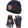 imageUltra Game Youth NFL Official Super Soft Marl Knit Winter Beanie Knit Hat with Extra Warm Touch Screen GlovesTeam Color