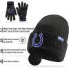 imageUltra Game Youth NFL Official Super Soft Marl Knit Winter Beanie Knit Hat with Extra Warm Touch Screen GlovesTeam Color