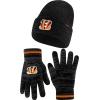 imageUltra Game Youth NFL Official Super Soft Marl Knit Winter Beanie Knit Hat with Extra Warm Touch Screen GlovesTeam Color