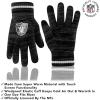 imageUltra Game Youth NFL Official Super Soft Marl Knit Winter Beanie Knit Hat with Extra Warm Touch Screen GlovesTeam Color