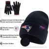 imageUltra Game Youth NFL Official Super Soft Marl Knit Winter Beanie Knit Hat with Extra Warm Touch Screen GlovesTeam Color