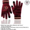 imageUltra Game Youth NFL Official Super Soft Marl Knit Winter Beanie Knit Hat with Extra Warm Touch Screen GlovesTeam Color