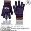 imageUltra Game Youth NFL Official Super Soft Marl Knit Winter Beanie Knit Hat with Extra Warm Touch Screen GlovesTeam Color