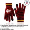 imageUltra Game Youth NFL Official Super Soft Marl Knit Winter Beanie Knit Hat with Extra Warm Touch Screen GlovesTeam Color