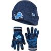 imageUltra Game Youth NFL Official Super Soft Marl Knit Winter Beanie Knit Hat with Extra Warm Touch Screen GlovesTeam Color