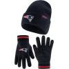 imageUltra Game Youth NFL Official Super Soft Marl Knit Winter Beanie Knit Hat with Extra Warm Touch Screen GlovesTeam Color