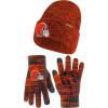 imageUltra Game Youth NFL Official Super Soft Marl Knit Winter Beanie Knit Hat with Extra Warm Touch Screen GlovesTeam Color