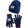 imageUltra Game Youth NFL Official Super Soft Marl Knit Winter Beanie Knit Hat with Extra Warm Touch Screen GlovesTeam Color