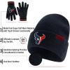 imageUltra Game Youth NFL Official Super Soft Marl Knit Winter Beanie Knit Hat with Extra Warm Touch Screen GlovesTeam Color