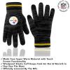 imageUltra Game Youth NFL Official Super Soft Marl Knit Winter Beanie Knit Hat with Extra Warm Touch Screen GlovesTeam Color