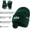 imageUltra Game Youth NFL Official Super Soft Marl Knit Winter Beanie Knit Hat with Extra Warm Touch Screen GlovesTeam Color