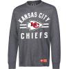 imageUltra Game Youth NFL Official Super Soft Supreme Long Sleeve TShirtHeather Charcoal