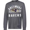 imageUltra Game Youth NFL Official Super Soft Supreme Long Sleeve TShirtHeather Charcoal