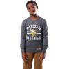 imageUltra Game Youth NFL Official Super Soft Supreme Long Sleeve TShirtHeather Charcoal