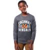imageUltra Game Youth NFL Official Super Soft Supreme Long Sleeve TShirtHeather Charcoal