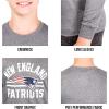 imageUltra Game Youth NFL Official Super Soft Supreme Long Sleeve TShirtHeather Charcoal