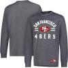 imageUltra Game Youth NFL Official Super Soft Supreme Long Sleeve TShirtHeather Charcoal