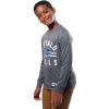 imageUltra Game Youth NFL Official Super Soft Supreme Long Sleeve TShirtHeather Gray Charcoal