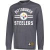 imageUltra Game Youth NFL Official Super Soft Supreme Long Sleeve TShirtHeather Gray Charcoal