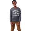 imageUltra Game Youth NFL Official Super Soft Supreme Long Sleeve TShirtHeather Gray Charcoal