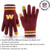 imageUltra Game Youth NFL Official Super Soft Team Stripe Winter Beanie Knit Hat with Warm Touch Screen GlovesTeam Color