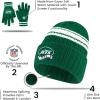 imageUltra Game Youth NFL Official Super Soft Team Stripe Winter Beanie Knit Hat with Warm Touch Screen GlovesTeam Color