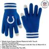 imageUltra Game Youth NFL Official Super Soft Team Stripe Winter Beanie Knit Hat with Warm Touch Screen GlovesTeam Color