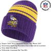 imageUltra Game Youth NFL Official Super Soft Team Stripe Winter Beanie Knit Hat with Warm Touch Screen GlovesTeam Color
