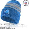 imageUltra Game Youth NFL Official Super Soft Team Stripe Winter Beanie Knit Hat with Warm Touch Screen GlovesTeam Color