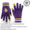 imageUltra Game Youth NFL Official Super Soft Team Stripe Winter Beanie Knit Hat with Warm Touch Screen GlovesTeam Color