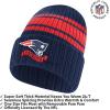imageUltra Game Youth NFL Official Super Soft Team Stripe Winter Beanie Knit Hat with Warm Touch Screen GlovesTeam Color