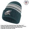 imageUltra Game Youth NFL Official Super Soft Team Stripe Winter Beanie Knit Hat with Warm Touch Screen GlovesTeam Color